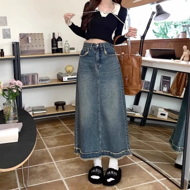 Váy denim nữ retro thu đông ôm body chữ A, edgesraw cao cấp - Giảm giá 247.915đ 8 Váy denim nữ retro thu đông ôm body chữ A, edgesraw cao cấp - Giảm giá 247.915đ 8