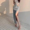 Váy hông denim nữ A-line phong cách mùa hè - dáng cao, mỏng nhẹ, giảm giá 270.772₫ 6