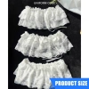 Váy nữ ren ruffle hoa, dây co giãn, phong cách balletcore, phù hợp mặc hàng ngày mùa hè 2