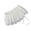 Váy nữ ren ruffle hoa, dây co giãn, phong cách balletcore, phù hợp mặc hàng ngày mùa hè 5
