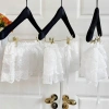 Váy nữ ren ruffle hoa, dây co giãn, phong cách balletcore, phù hợp mặc hàng ngày mùa hè 7