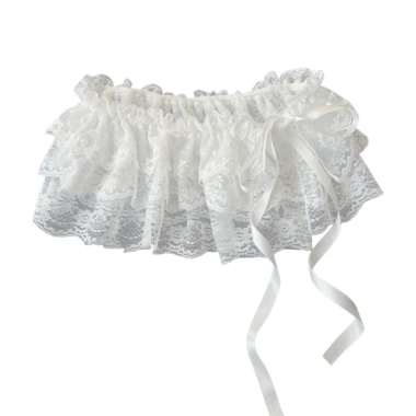 Váy nữ ren ruffle hoa, dây co giãn, phong cách balletcore, phù hợp mặc hàng ngày mùa hè