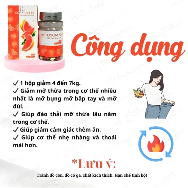 Hình ảnh sản phẩm Viên Giảm Cân KetoSlim Bưởi Thái Lan An Toàn Hiệu Quả Giá Tốt Nhất