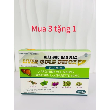 Viên uống Giải Độc Gan Max Liver Gold Detox 60 viên - Bảo Vệ Gan, Mát Gan, Dùng Sáng & Tối, Giảm Giá Đặc Biệt 255k 2