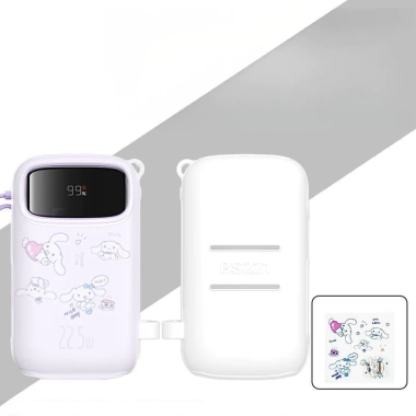 Vỏ bảo vệ sạc dự phòng Baseus 20W/22.5W - Cáp tích hợp, chống rơi, trong suốt 8