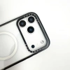 Vỏ sạc từ tính không dây Tương thích cho IPhone 14 13 15 16 17 ProMax Ốp lưng ngôi sao năm cánh đầy màu sắc Graffiti 14 PLUS 17Air Vỏ Acrylic trong suốt Hộp cản trước chống sốc cứng 2