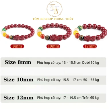 Vòng Chu Sa Ngũ Lộ Thần Tài 5 Vị, Con Tì Hưu - Vòng Đeo Tay Giá 80.000, giảm 17% 6