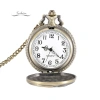 Vòng cổ đồng hồ bỏ túi Vintage Chim ưng cánh Quartz Quà tặng sang trọng 3
