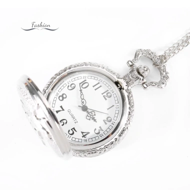 Vòng cổ đồng hồ bỏ túi Vintage Chim ưng cánh Quartz Quà tặng sang trọng
