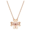 Vòng cổ Idyllia bạc cao cấp tone vàng hồng, dây cỏ ba lá may mắn trắng, kèm hộp - Giá ưu đãi 192k 3