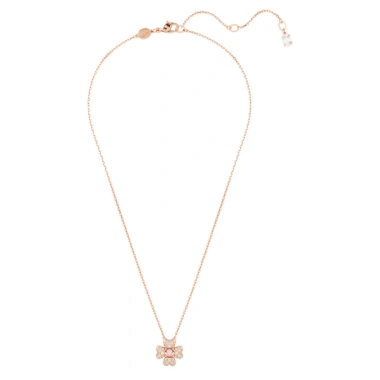Vòng cổ Idyllia bạc cao cấp tone vàng hồng, dây cỏ ba lá may mắn trắng, kèm hộp - Giá ưu đãi 192k 5