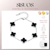 Vòng tay nữ SISUOS Four Leaf Clovers bạc – May mắn 4 lá, giá 200.000 VND