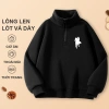 W.G.Q Áo Sweater bé trai, Lớp lót lông cừu phong cách thu đông dày dặn, ấm áp thoải mái khi in, Thích hợp cho trang phục thể thao ngoài trời