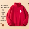 W.G.Q Áo Sweater bé trai, Lớp lót lông cừu phong cách thu đông dày dặn, ấm áp thoải mái khi in, Thích hợp cho trang phục thể thao ngoài trời 2