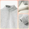 W.G.Q Áo Sweater bé trai, Lớp lót lông cừu phong cách thu đông dày dặn, ấm áp thoải mái khi in, Thích hợp cho trang phục thể thao ngoài trời 6
