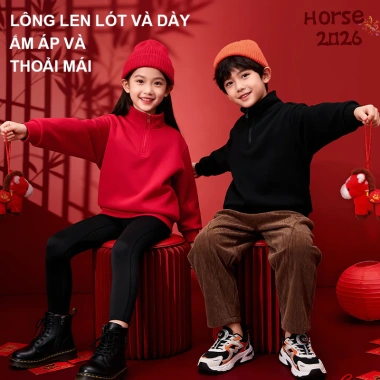 W.G.Q Áo Sweater bé trai, Lớp lót lông cừu phong cách thu đông dày dặn, ấm áp thoải mái khi in, Thích hợp cho trang phục thể thao ngoài trời 7