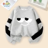 W.G.Q Áo Sweater bé trai, mùa xuân thu phong cách mỏng có họa tiết in, thoáng khí thoải mái Thích hợp cho trang phục thể thao ngoài trời 5