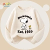 W.G.Q Áo Sweater bé trai, phong cách mùa xuân thu in hợp thời trang, vải mềm mại thoải mái, thích hợp cho trang phục thể thao ngoài trời 3