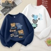 W.G.Q Áo Sweater bé trai, vải mềm thoải mái in hợp thời trang, thích hợp cho trang phục thể thao ngoài trời
