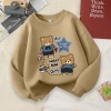 W.G.Q Áo Sweater bé trai, vải mềm thoải mái in hợp thời trang, thích hợp cho trang phục thể thao ngoài trời 3