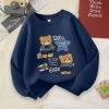 W.G.Q Áo Sweater bé trai, vải mềm thoải mái in hợp thời trang, thích hợp cho trang phục thể thao ngoài trời 9