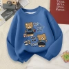 W.G.Q Áo Sweater bé trai, vải mềm thoải mái in hợp thời trang, thích hợp cho trang phục thể thao ngoài trời 10