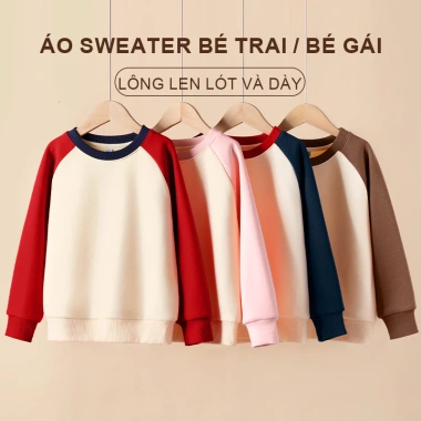 W.G.Q Áo Sweater lông cừu bé trai / bé gái, ấm áp thoải mái khi in, Lớp lót lông cừu dày thích hợp cho thời tiết lạnh