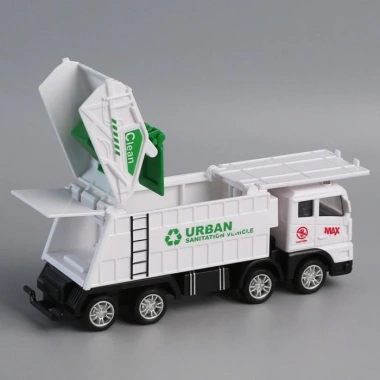 Xe mô phỏng vệ sinh rác cho bé trai có thùng rác, chống sốc, quán tính – Giá ưu đãi 226.600đ 4