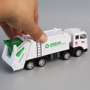 Xe mô phỏng vệ sinh rác cho bé trai có thùng rác, chống sốc, quán tính – Giá ưu đãi 226.600đ 6