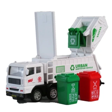 Xe mô phỏng vệ sinh rác cho bé trai có thùng rác, chống sốc, quán tính – Giá ưu đãi 226.600đ 7