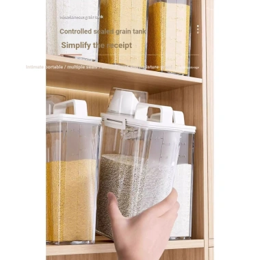 Xô gạo hộp đa năng, kháng côn trùng, ẩm, kín bột, đựng mì & ngũ cốc 149.600đ 9