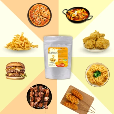 XỐT PHÔ MAI CAY Tanzy Foods 500g chấm gà rán đồ chiên , mì trộn Sốt Phô Mai Cay , hải sản , đồ nướng , BBQ