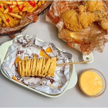 XỐT PHÔ MAI CAY Tanzy Foods 500g chấm gà rán đồ chiên , mì trộn Sốt Phô Mai Cay , hải sản , đồ nướng , BBQ