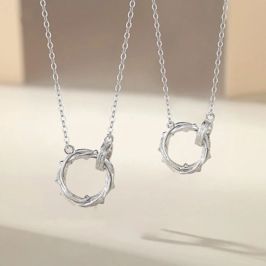 Youtang new thorn rose cặp đôi vòng cổ nam và nữ mặt dây chuyền cá tính thời trang 2