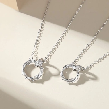 Youtang new thorn rose cặp đôi vòng cổ nam và nữ mặt dây chuyền cá tính thời trang 3