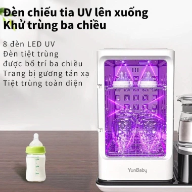 Yunbaby X18P Máy tiệt trùng UVC,đun nước,hâm sữa,sấy khô,BH 3 năm-1.650.000₫