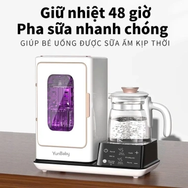 Yunbaby X18P Máy tiệt trùng UVC,đun nước,hâm sữa,sấy khô,BH 3 năm-1.650.000₫