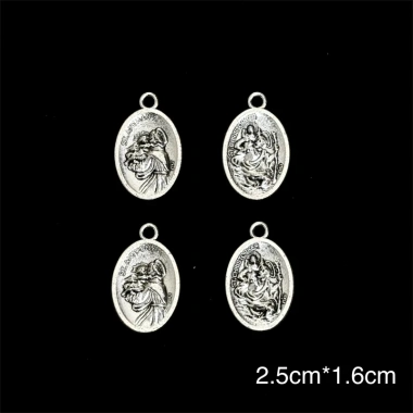10 Bạc Thánh Christopher Kim Loại – Vòng Cổ, Vòng Tay, Thẻ Dây Chuyền Hợp Kim, Giá 68.200 VND 3