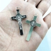 10 chiếc Thánh Benedict Huy chương Thánh giá mặt dây chuyền quyến rũ và vòng cổ thủ công 3