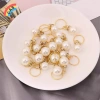 10 Ngọc Trai Đan Stitch Markers Đẹp Mặt Dây Chuyền Dụng Cụ DIY Quà Tặng