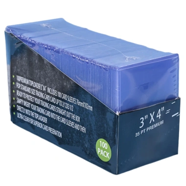 100 chiếc 3 trong 4 Top Tải - Thẻ 35 PT Toploads, bảo vệ thẻ tay, bóng chày, bóng đá, thể thao - Giá ưu đãi 435.600 VND