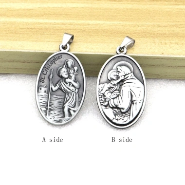2 St. Quyến Christopher Bảo Vệ Du Lịch - Mặt Dây Công Giáo Giá 53.900₫