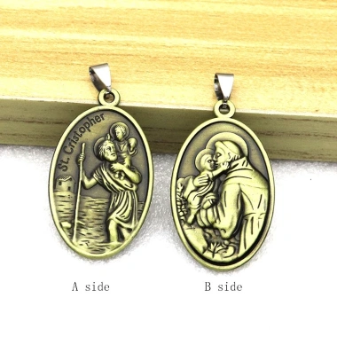 2 St. Quyến Christopher Bảo Vệ Du Lịch - Mặt Dây Công Giáo Giá 53.900₫ 4