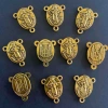 20 Miếng Đệm Kết Nối 3 Lỗ Virgin Mary - Bộ DIY Vòng Cổ Tay, Trang Sức Thủ Công 2