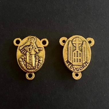 20 Miếng Đệm Kết Nối 3 Lỗ Virgin Mary - Bộ DIY Vòng Cổ Tay, Trang Sức Thủ Công 5