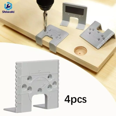 4 Bản Lề Tủ Jig Siêu Nhẹ Hướng Dẫn Chính Xác Tái Sử Dụng Chắc Chắn Công Cụ Phụ Trợ cho Ngăn Kéo