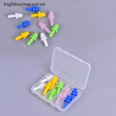 5 Cặp Nút Tai Silicone Ngủ và Bơi Giảm Tiếng Ồn Siêu Êm Dễ Đeo Bảo Vệ Tai