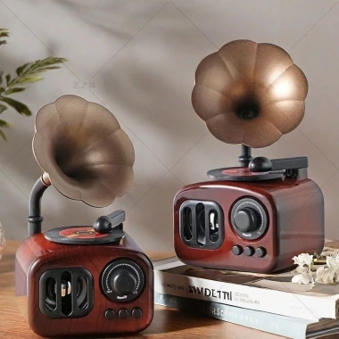 5.103 người khen: Hộp âm nhạc Retro 8 tông, trang trí phòng khách, quà sinh nhật 110k 3