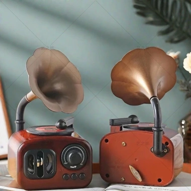 5.103 người khen: Hộp âm nhạc Retro 8 tông, trang trí phòng khách, quà sinh nhật 110k 4
