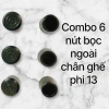 6 Chụp Ngoài Phi 13mm + Nút Đen Bịt Chân Ghế, Bàn, Ống - Giá Giảm 16.800 VND